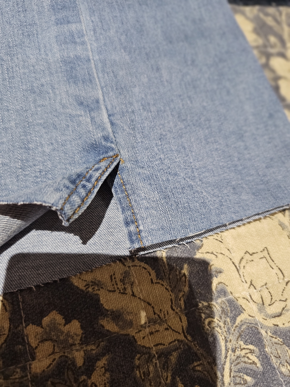 Lucky & Blessed Light Blue Distressed Flare Boot-cur Jeans - Picture 7 of 7